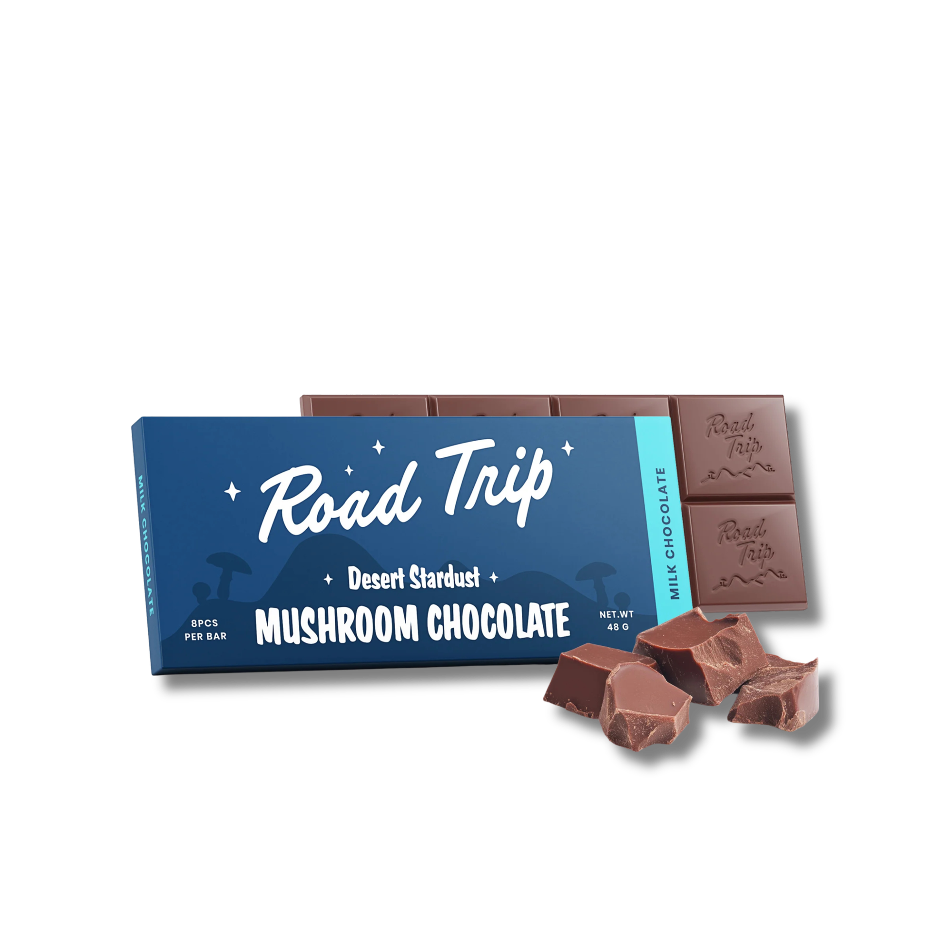Road Trip - Mushroom Chocolate Bar - 8 servings / Milk Chocolate